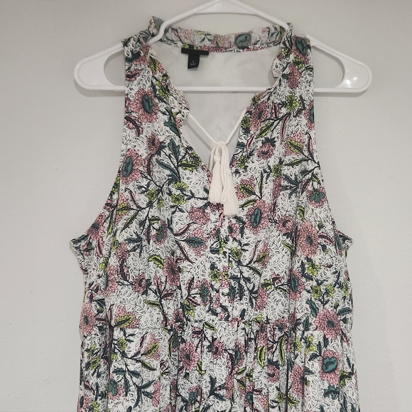 Torrid | Floral Gauze Tiered Dress | Size 1 - Picture 5 of 8